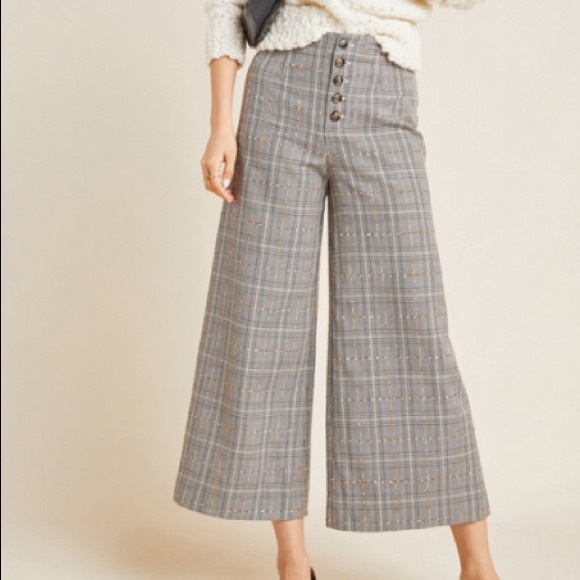 Anthropologie Pants - Anthropologie cropped tweed pants